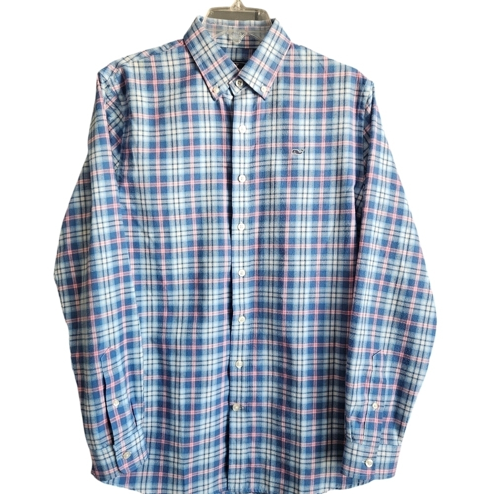 Vineyard Vines Performance Boys Whale Shirt Sz 18 or Mens Sz Small